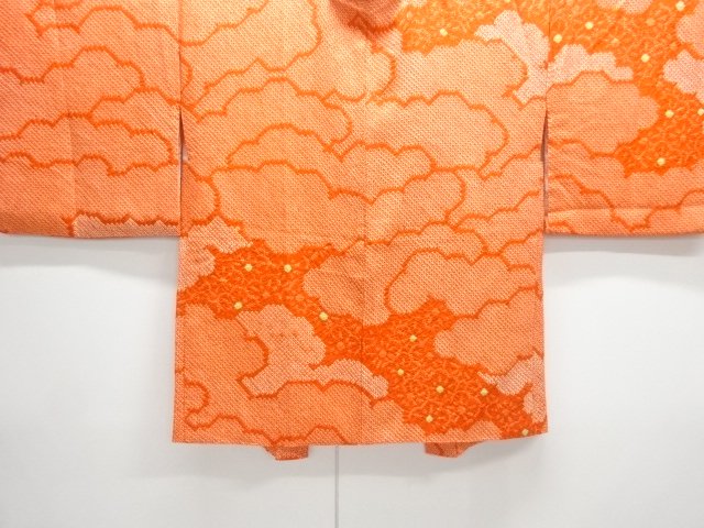 JAPANESE KIMONO / HAORI COAT / ALL SHIBORI / CLOUD & FLOWER 